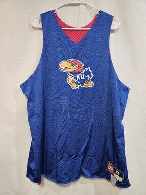 Nike Blue and Red Mesh Sports Jersey (XL)